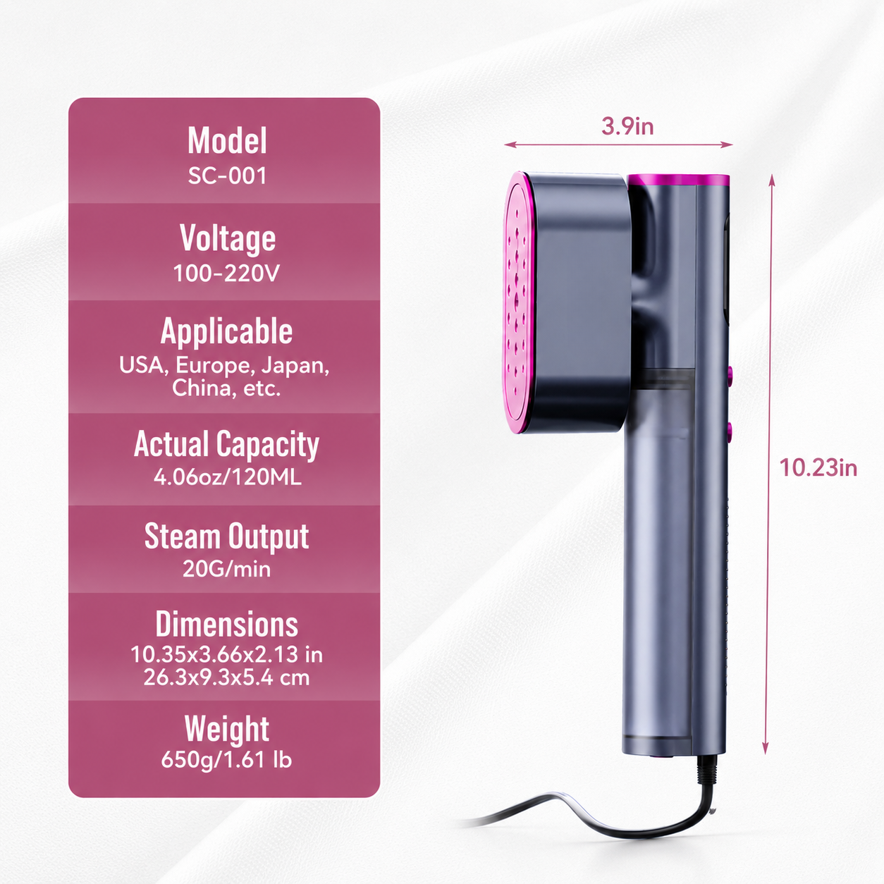 Crisply™ IronGo Travel Steamer for Clothes