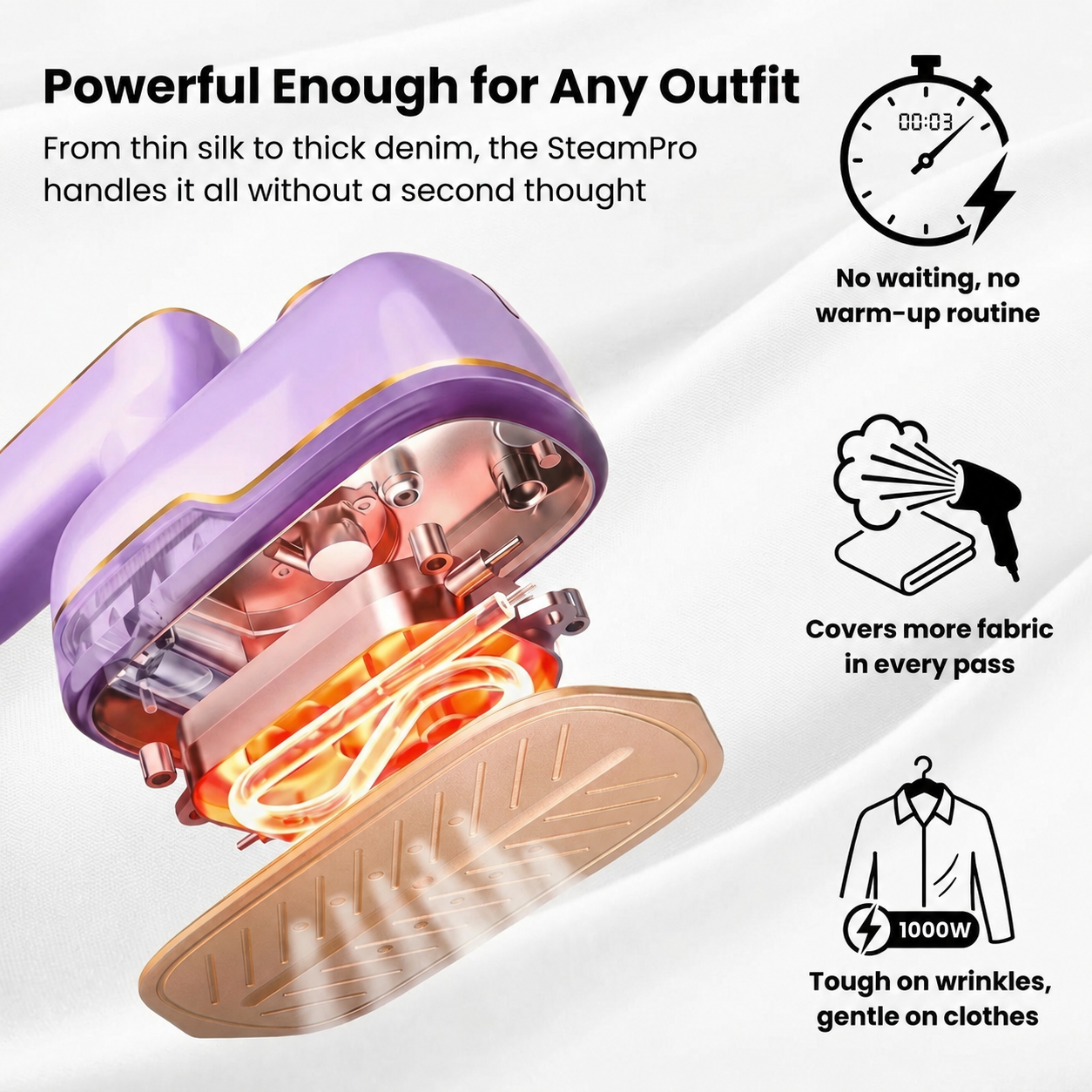 Crisply™ SteamPro 2-in-1 Steamer & Iron