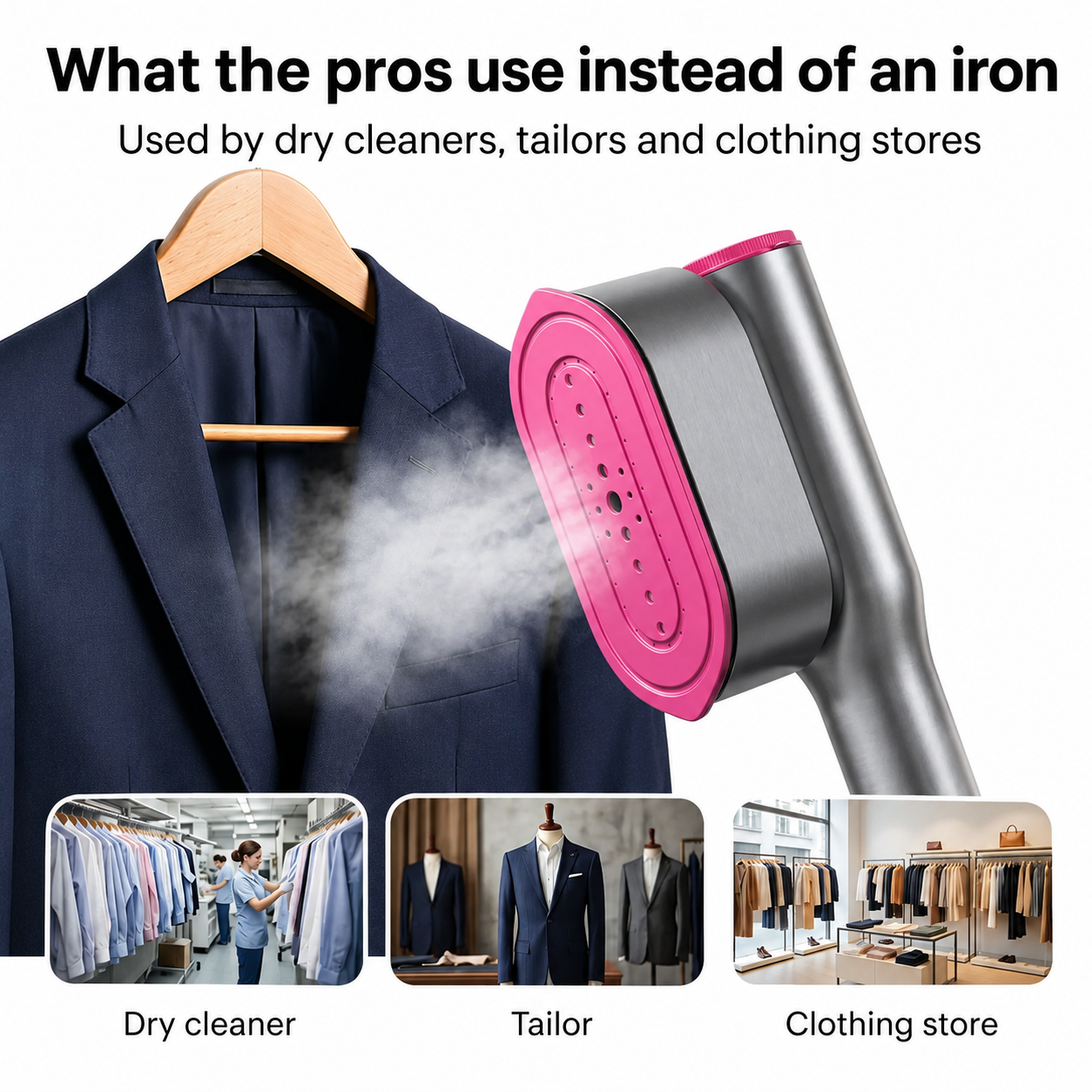 Crisply™ SteamIron 2-in-1 Portable Steamer & Iron