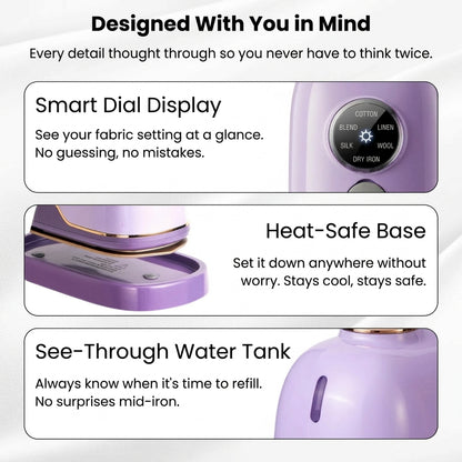 Crisply™ SteamPro 2-in-1 Steamer & Iron